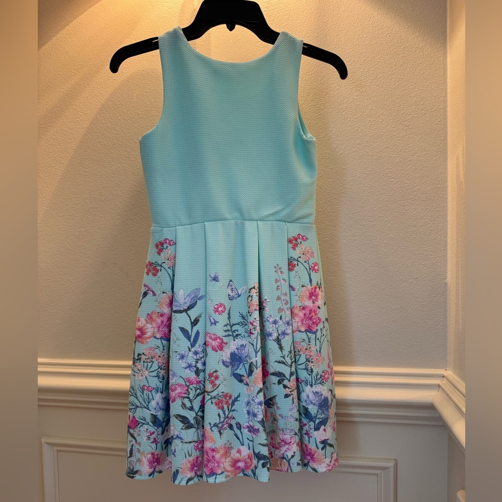 Copper Key Girls - Light Blue Halter Dress
